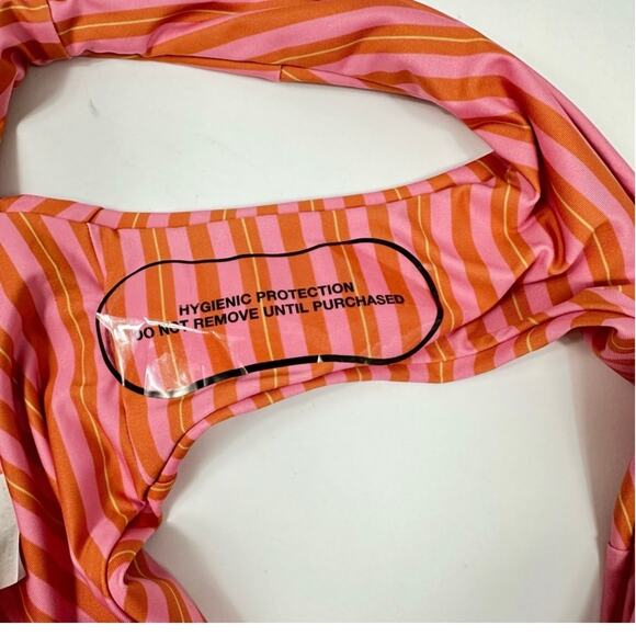Patagonia Womens Sunamee Bikini Bottom Pink and Orange Stripe NWT - Picture 7 of 9